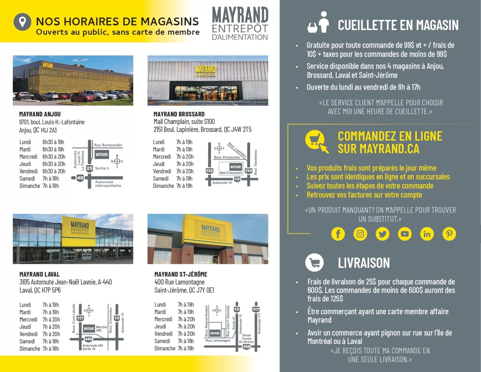 Circulaire Mayrand de la semaine du 3 janvier 2024