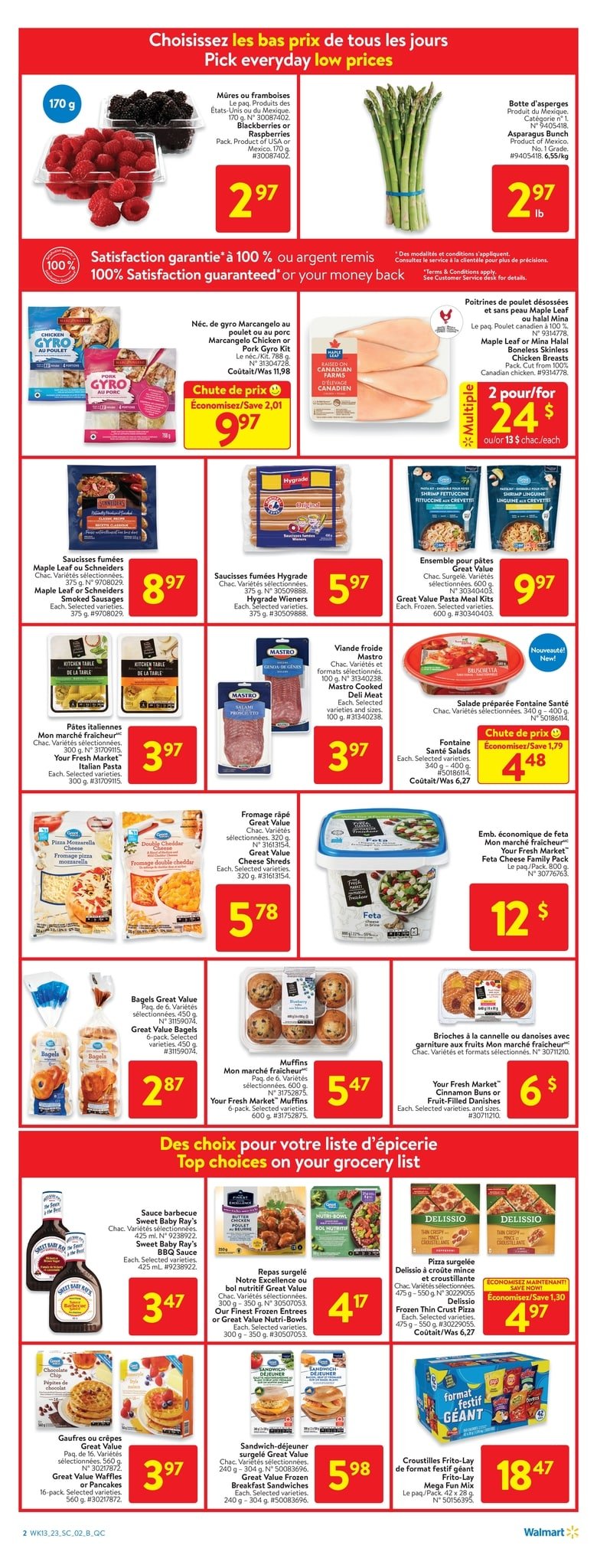 Circulaire Walmart de la semaine du 20 au 26 avril 2023