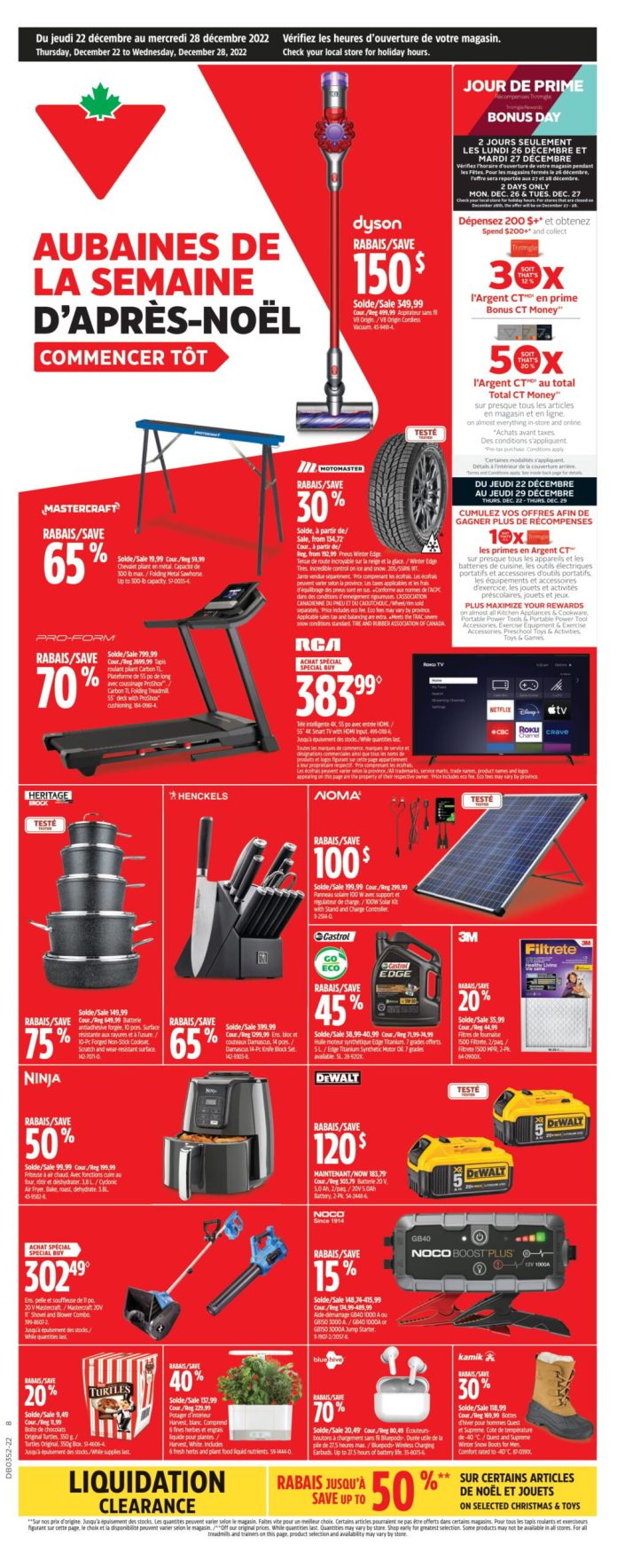 Circulaire du Boxing Day chez Canadian Tire