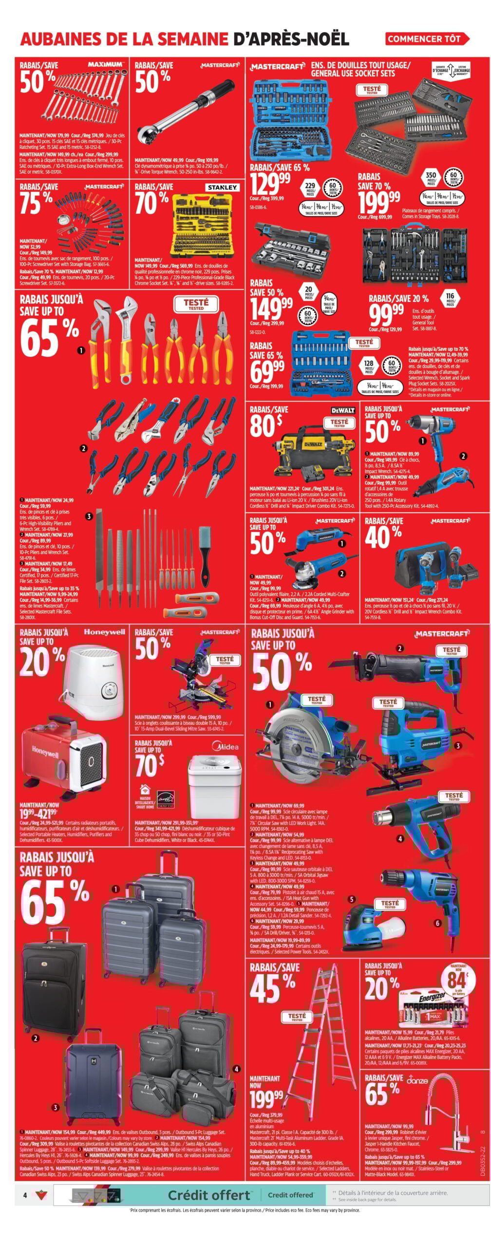Circulaire du Solde d'Après Noël chez Canadian Tire