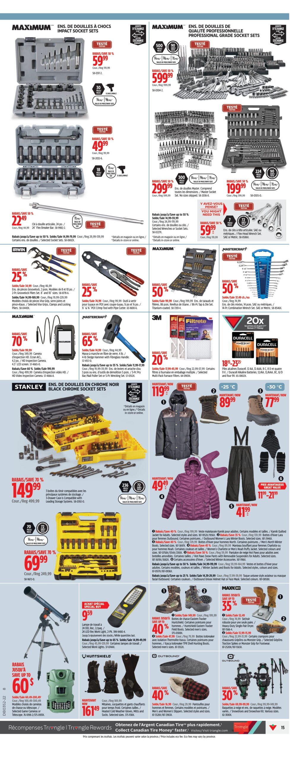 Circulaire du Solde d'Après Noël chez Canadian Tire