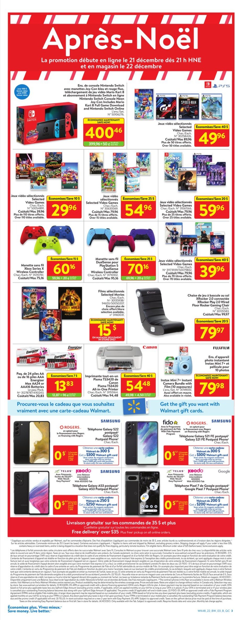 Circulaire Walmart du Boxing Day