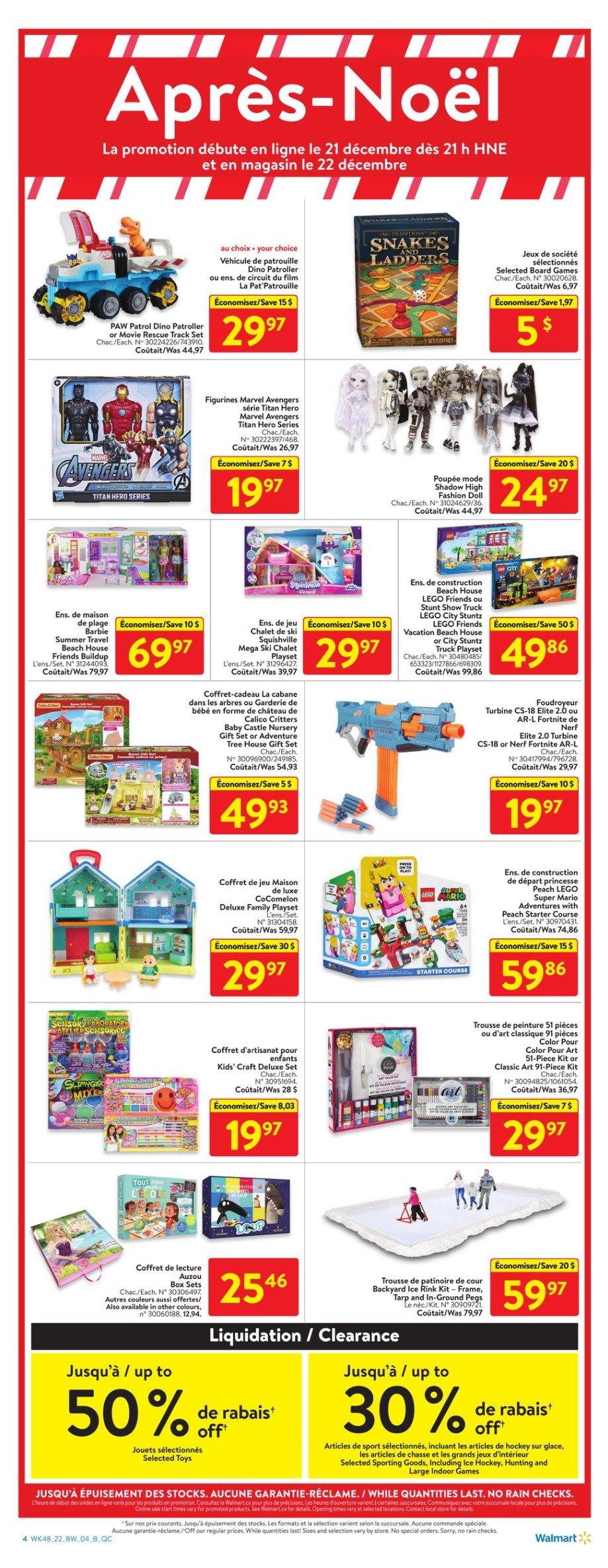 Circulaire Walmart du Boxing Day