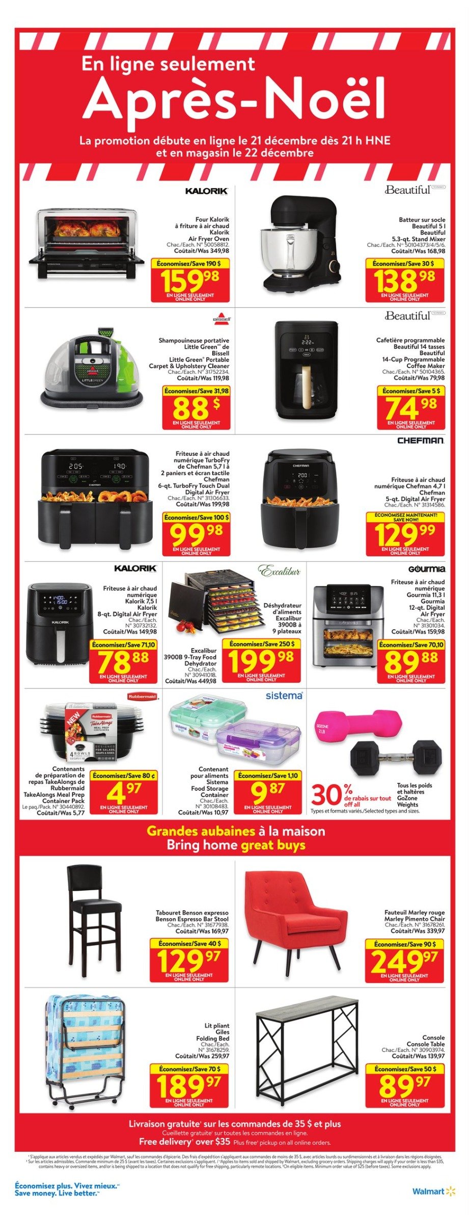 Circulaire Walmart du Boxing Day