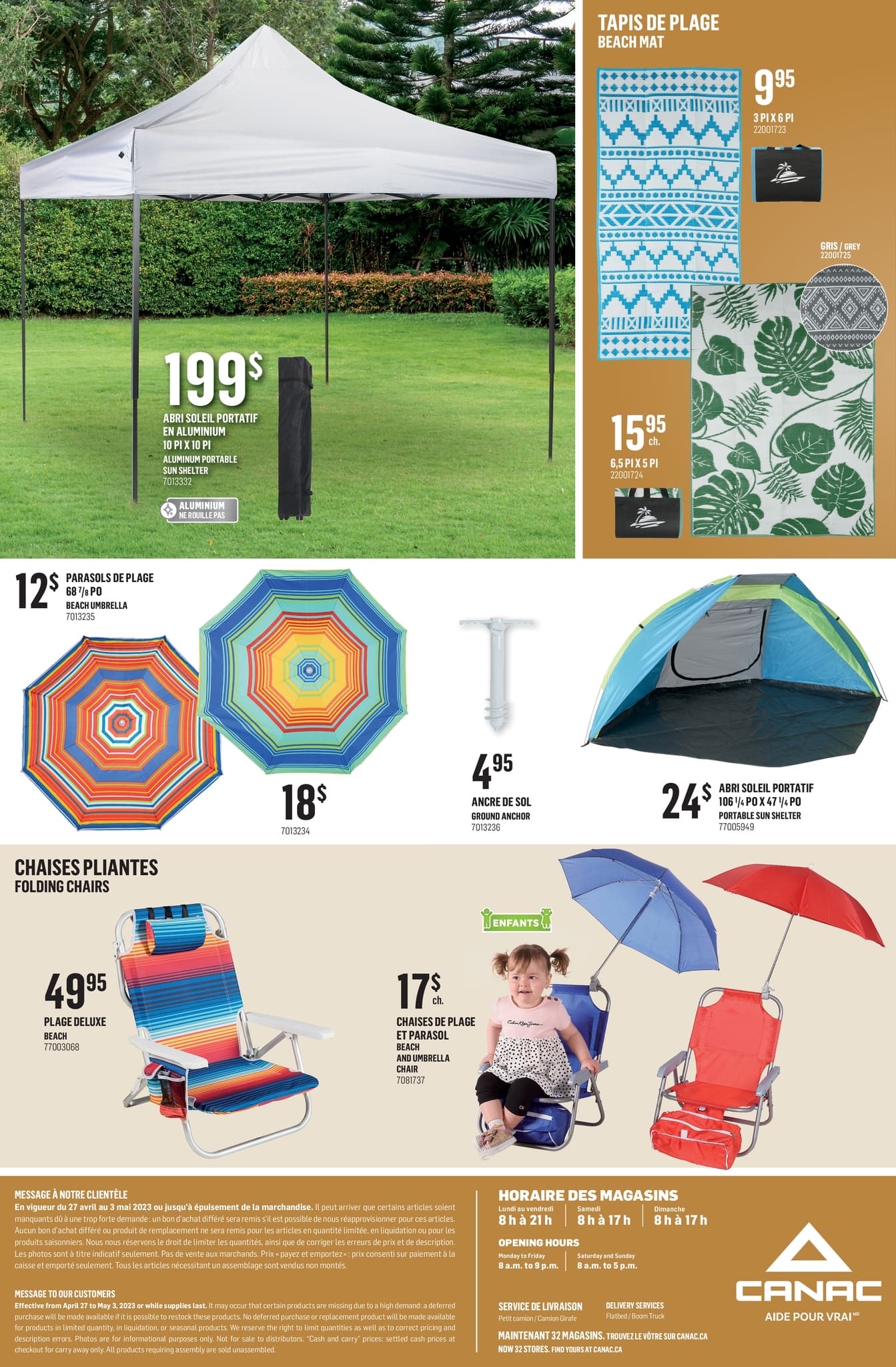 Circulaire Collection Patio chez CANAC