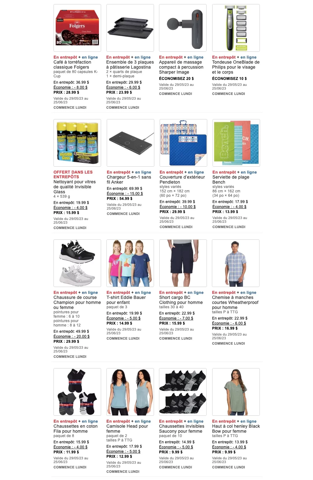 Circulaire Costco de la semaine prochaine 29 mai au 25 juin 2023