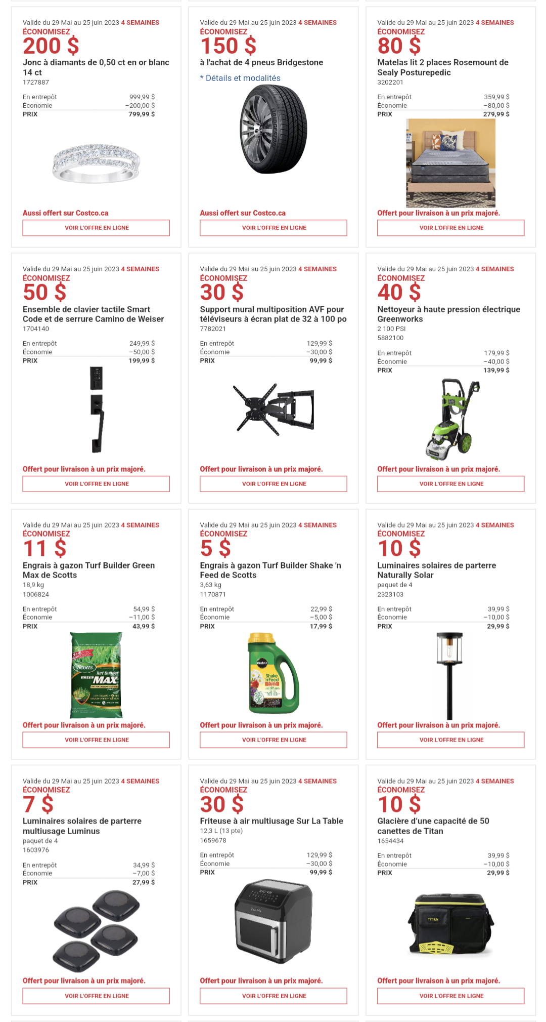 Circulaire Costco de la semaine