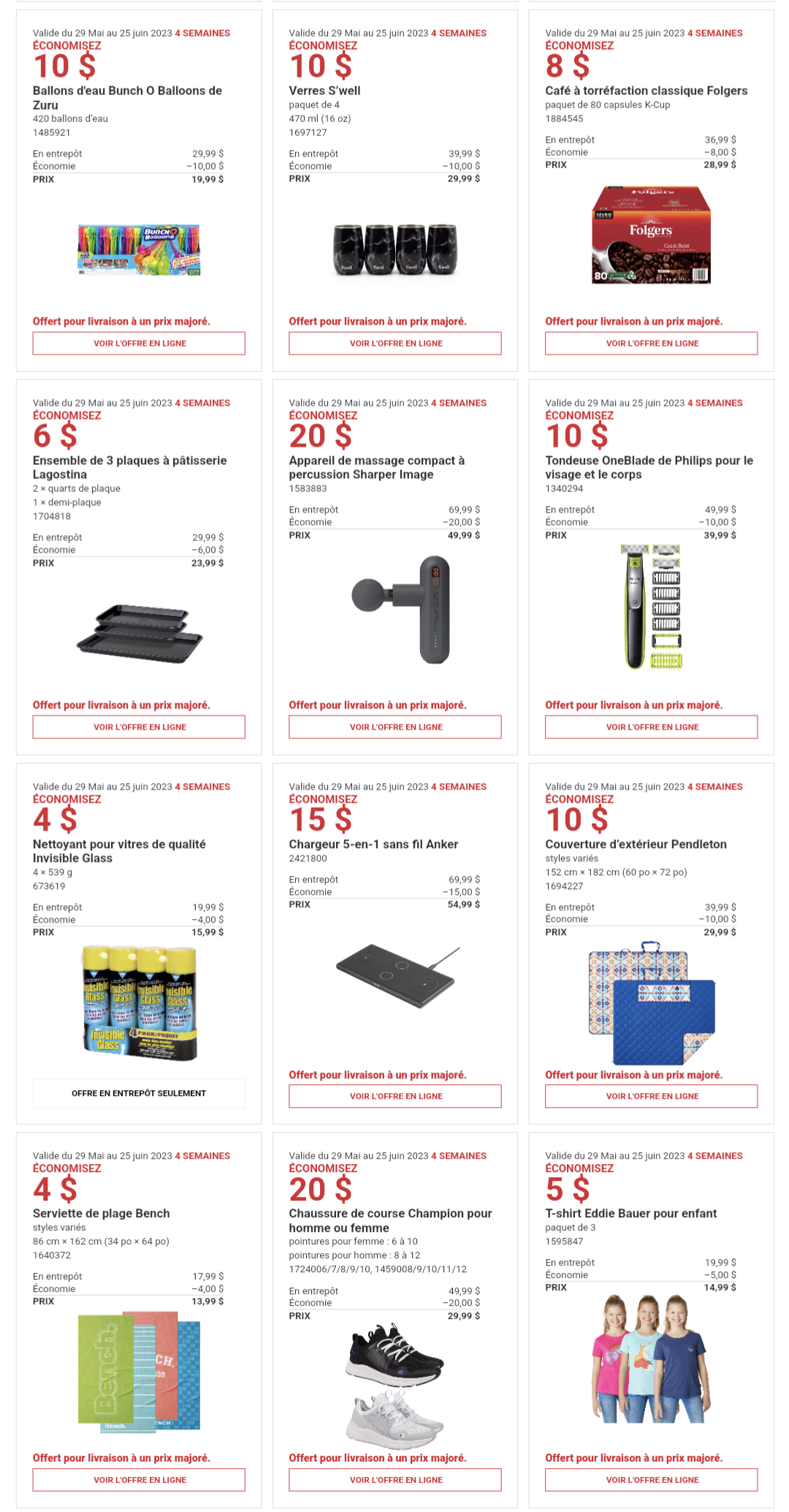 Circulaire Costco de la semaine