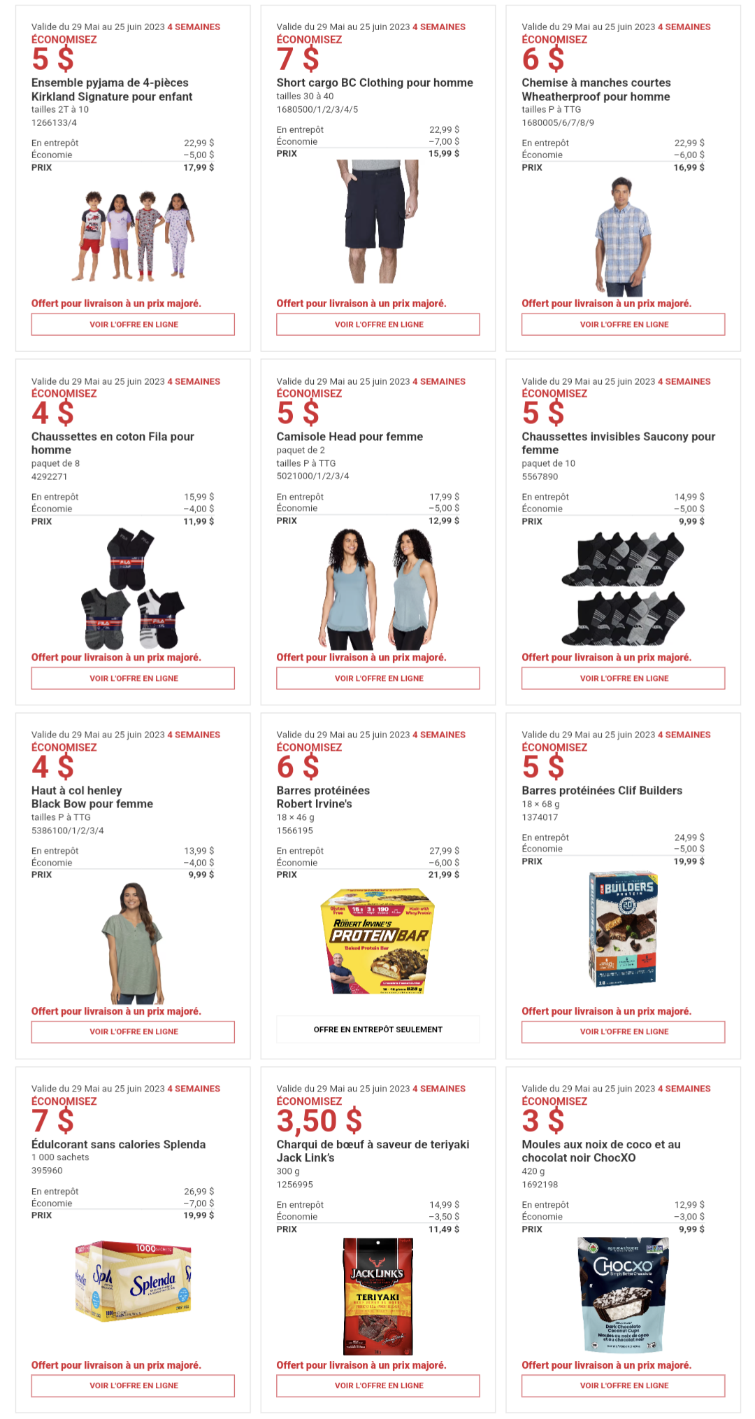 Circulaire Costco de la semaine