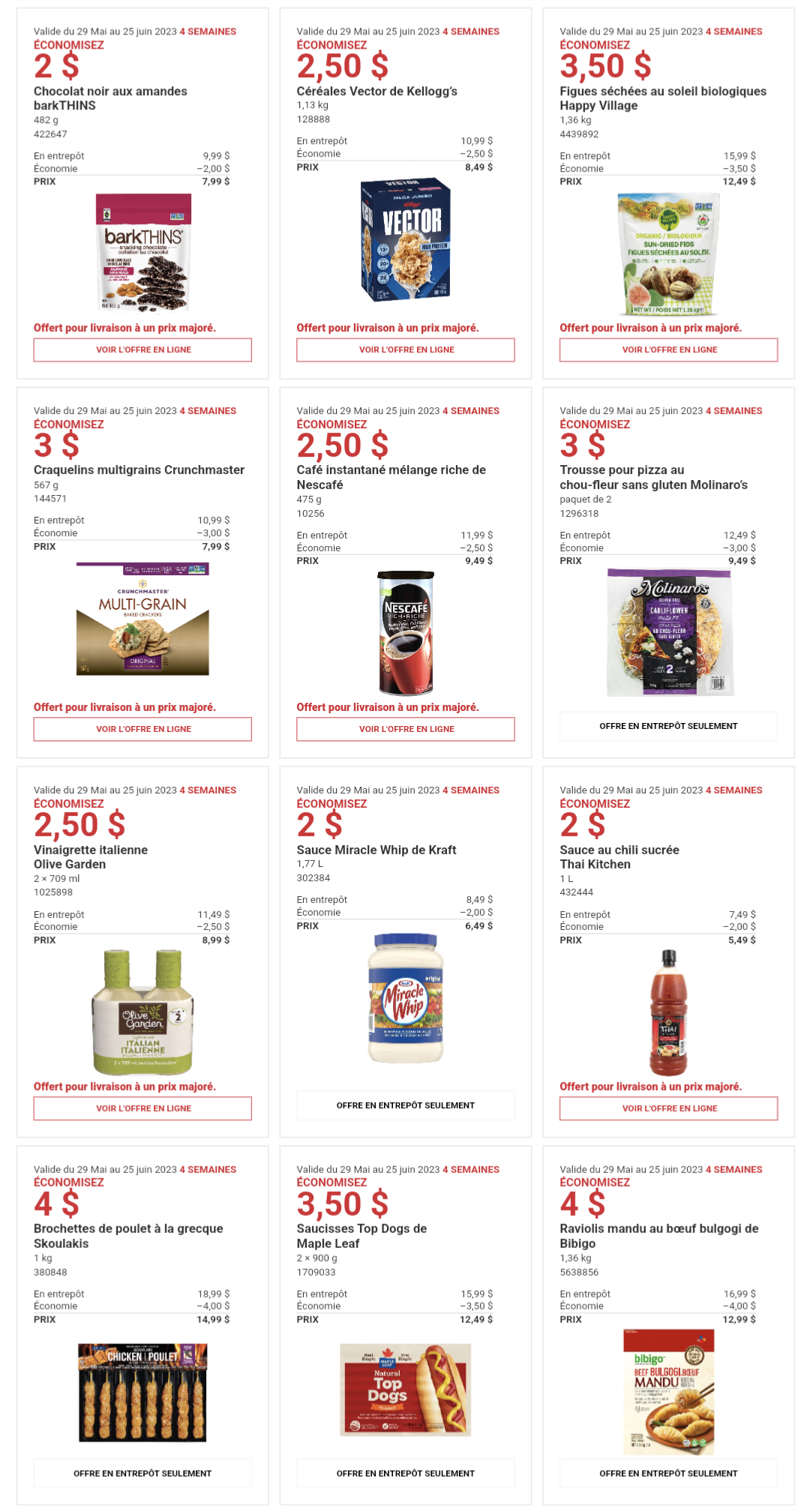 Circulaire Costco de la semaine