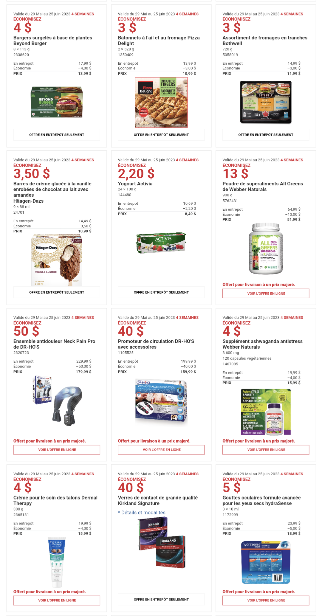 Circulaire Costco de la semaine