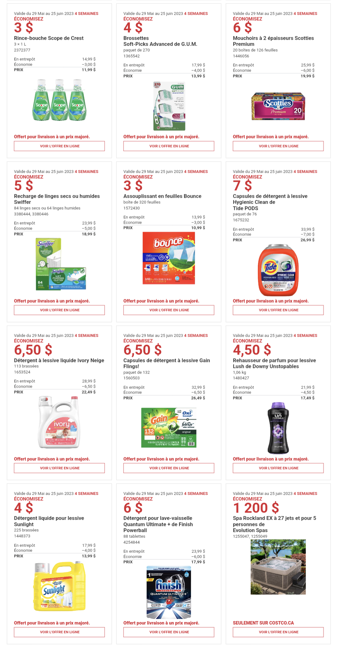 Circulaire Costco de la semaine