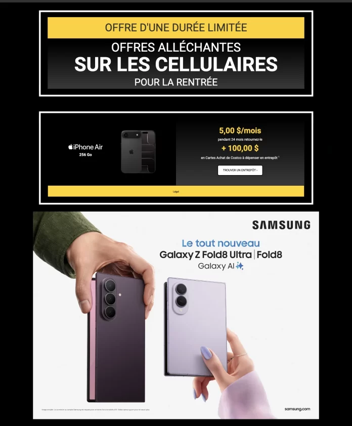 costco-rentree-cellulaires-rabais-01 Rabais de La Rentrée scolaire sur les téléphones cellulaires chez Costco