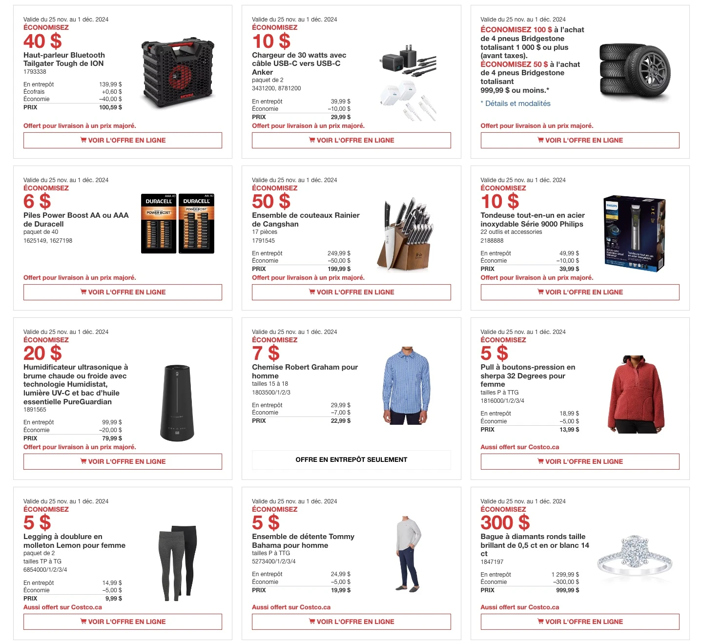 Circulaire du Vendredi Fou 2024 chez Costco - Page 2