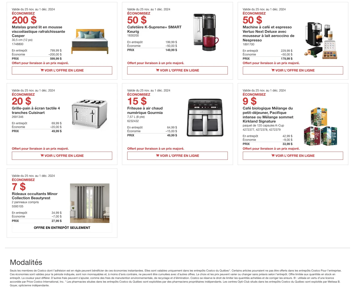 Circulaire du Vendredi Fou 2024 chez Costco - Page 3
