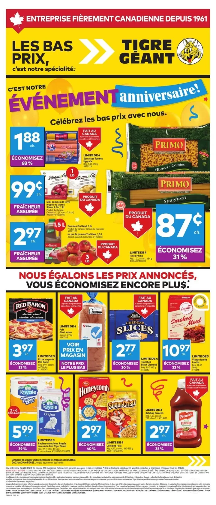 Circulaire de la semaine du 23 avril - page 1