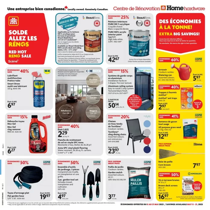 Circulaire des quincailleries Home Hardware de la semaine