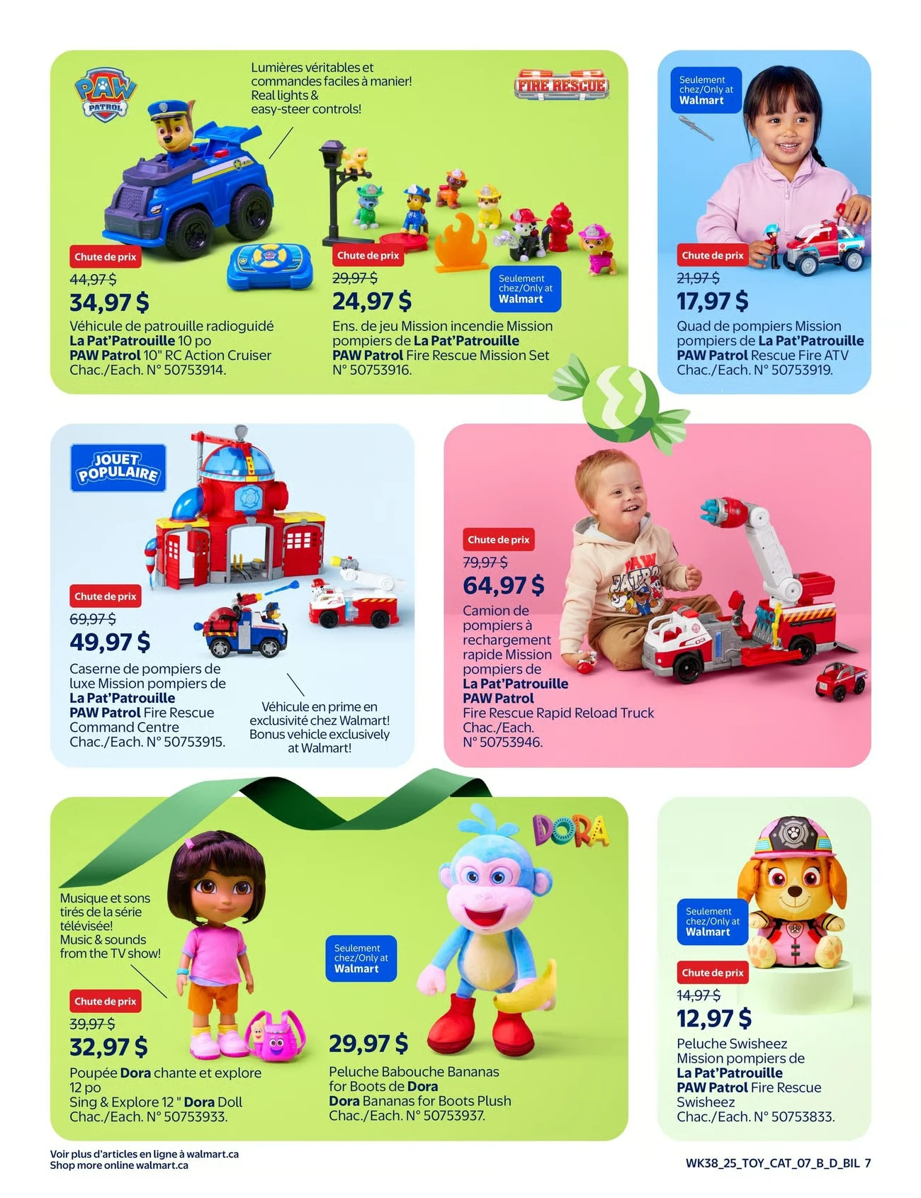 Circulaire jouets Walmart de la semaine du 16 octobre au 24 décembre
