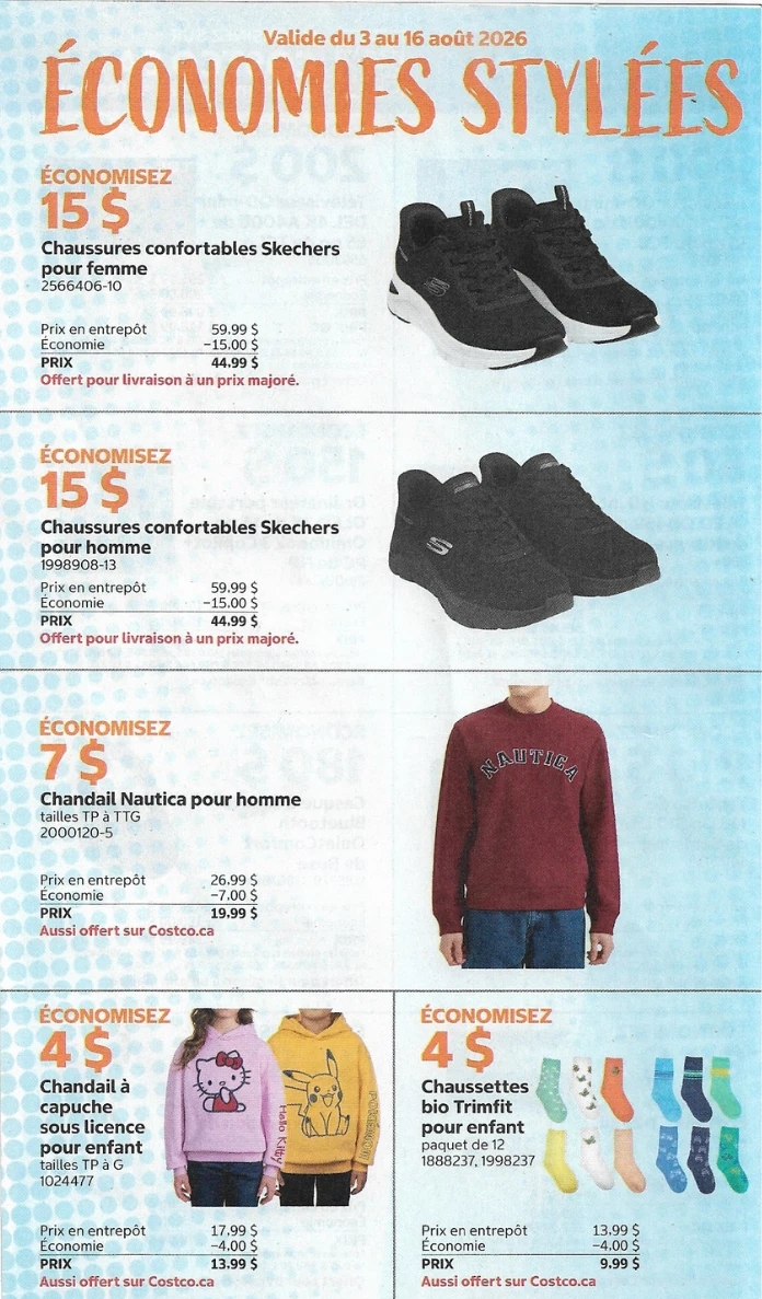 Circulaire Costco de la semaine prochaine - 3 août 2026