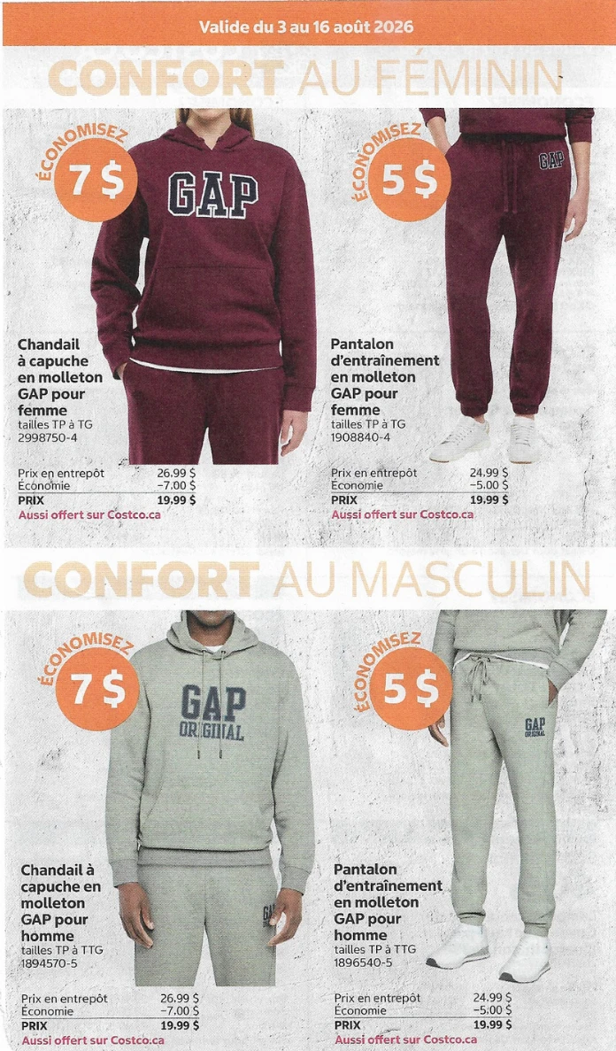 Circulaire Costco de la semaine prochaine - 3 août 2026