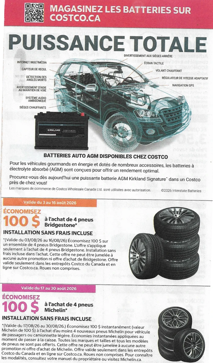 Circulaire Costco de la semaine prochaine - 3 août 2026