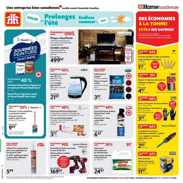 Circulaire-HOME-HARDWARE-semaine-du-30-juillet-au-12-aout-2026-001 Circulaire des quincailleries Home Hardware semaine du 30 juillet 2026 - Page 1