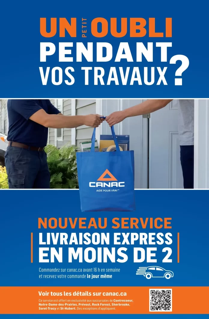 Circulaire Canac « Un oubli pendant vos travaux? » du 13 au 19 août 2026 - p.1