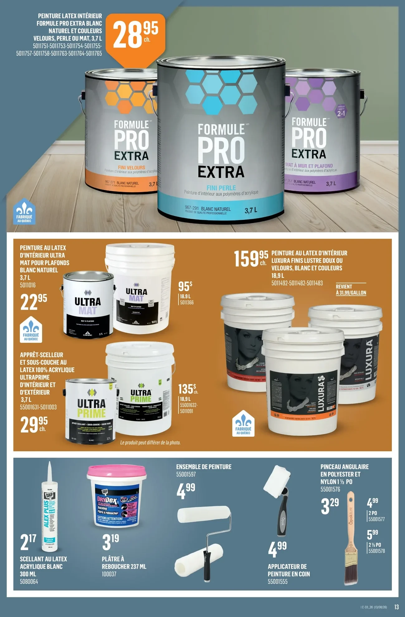 Circulaire Canac « Un oubli pendant vos travaux? » du 13 au 19 août 2026 - p.13