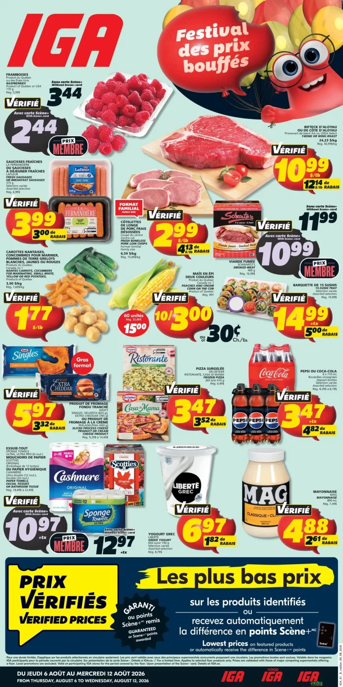 Circulaire IGA de la semaine du 6 au 12 août 2026 - Page 1