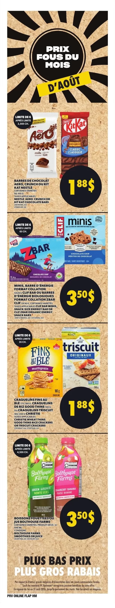 Circulaire Provigo de la semaine du 6 au 12 août 2026 - Page 6