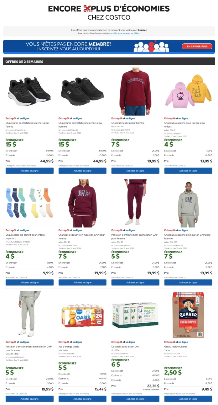 Circulaire Costco de la semaine - Page 1